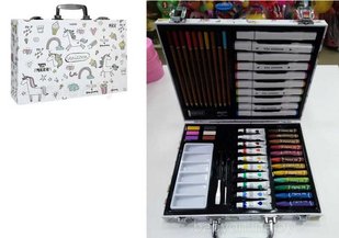 Набір для малювання у валізі (С 64642) фарби, маркери, пастелі, олівці, палітра