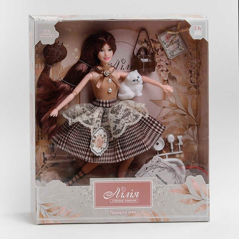 Лялька ТК - 13031 (48) "TK Group", "Принцеса осені", улюбленець, аксесуари, в коробці