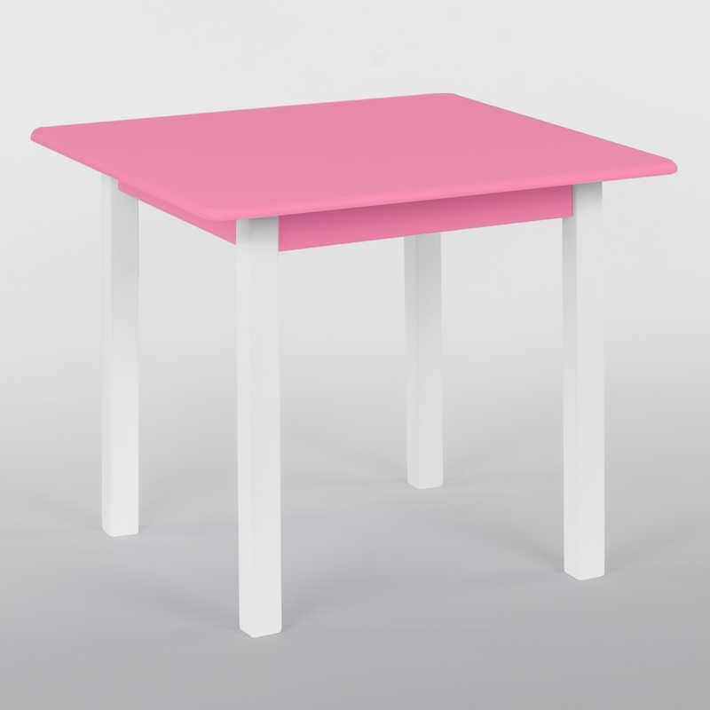 Столик 60 * 60 колір рожевий (1) висота 52 см "ІГРУША"