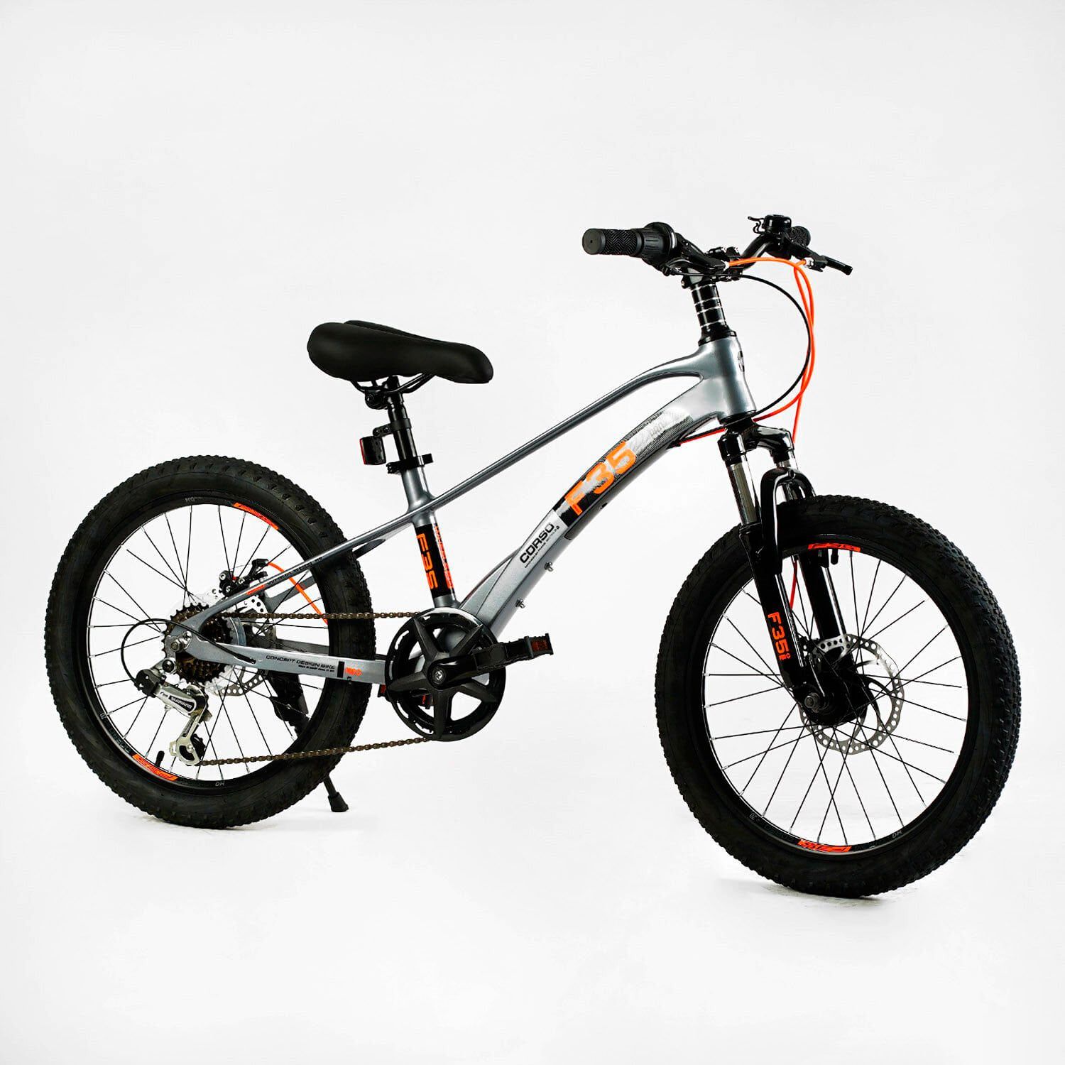 Дитячий спортивний велосипед 20" дюймів Corso «F35» (MG-20415) магнієва рама, Shimano Revoshift 7 швидкостей