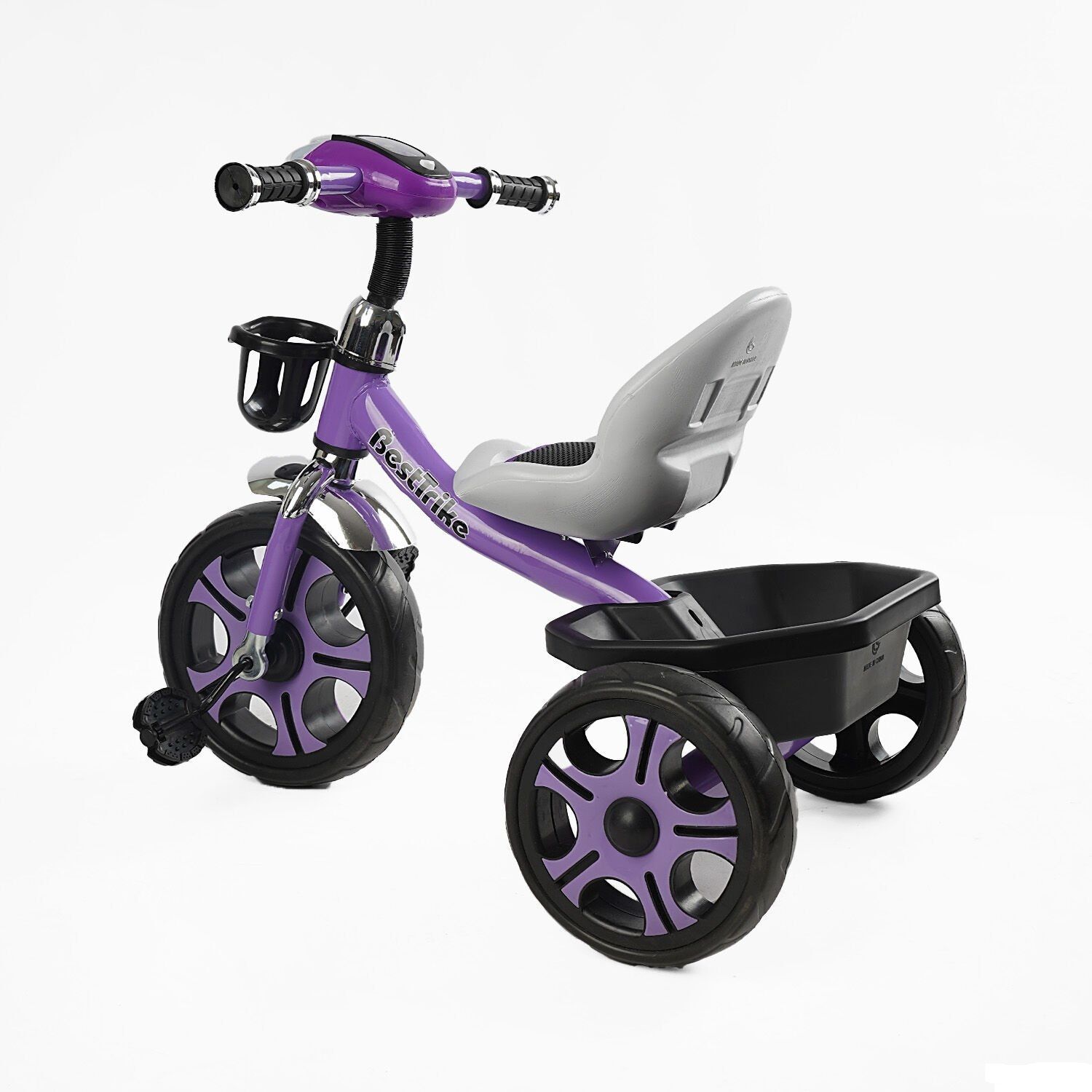 Детский трехколесный велосипед (BS-27102) Best Trike колеса EVA переднее 12&rdquo;, заднее 10&rdquo;, стальная рама, фара с музыкой и светом