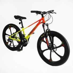 Велоcипед Спортивний Corso &laquo;MAGNUM&raquo; 24" дюймів (MN-24821) рама магнієва 11&rsquo;&rsquo;, обладнання Shimano 21 швидкість
