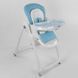Стільчик для годування Toti (W-48406) м'який PU, м'який вкладиш, 4 колеса, знімний столик
