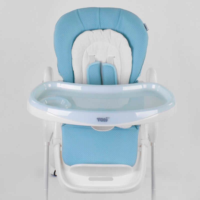 Стільчик для годування Toti (W-48406) м'який PU, м'який вкладиш, 4 колеса, знімний столик