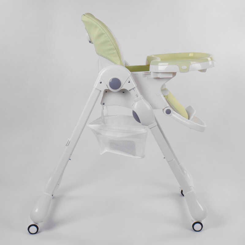 Стільчик для годування Toti (W-56077) м'який PU, м'який вкладиш, 4 колеса, знімний столик, в коробці