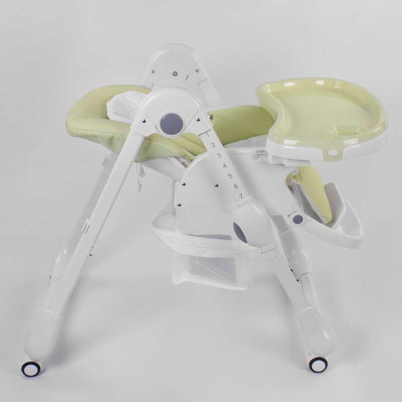Стільчик для годування Toti (W-56077) м'який PU, м'який вкладиш, 4 колеса, знімний столик, в коробці