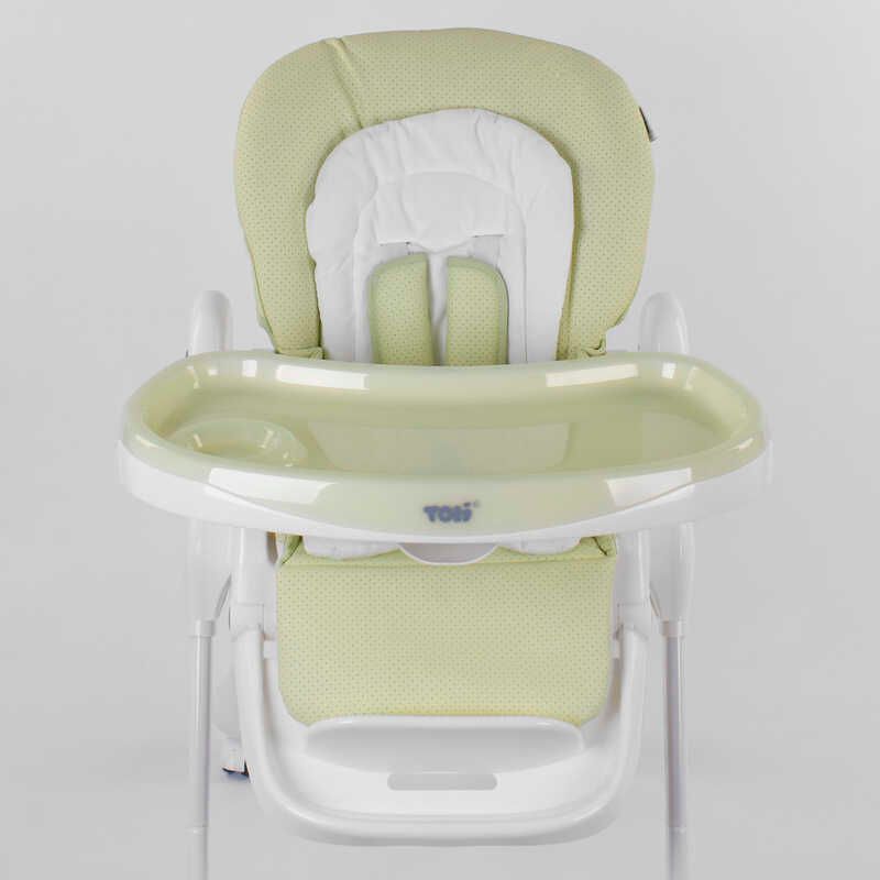 Стільчик для годування Toti (W-56077) м'який PU, м'який вкладиш, 4 колеса, знімний столик, в коробці