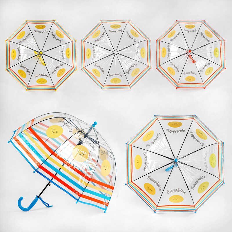 Парасолька C 54909 (60) 4 кольори, d=70 см, глибокий купол, в пакеті