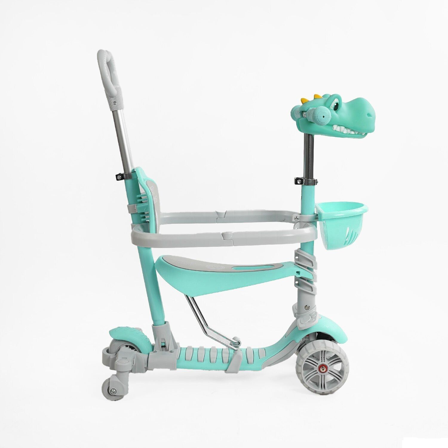 Самокат біговел з захисним бампером (5в1 P-67303) Best Scooter, колеса зі світлом