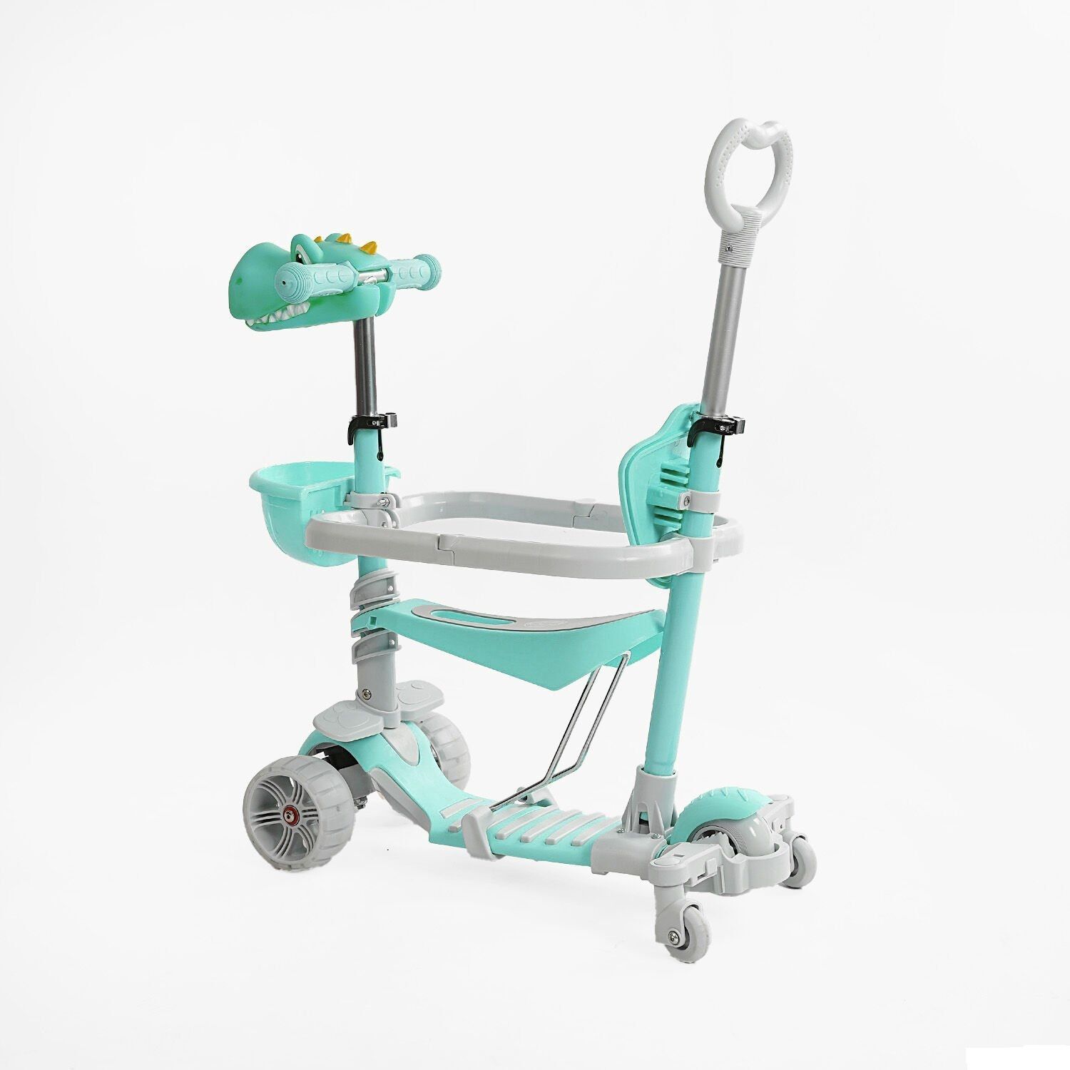 Самокат біговел з захисним бампером (5в1 P-67303) Best Scooter, колеса зі світлом