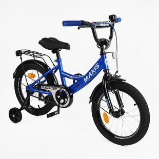 Двухколісний дитячий велосипед 18 дюймів CORSO MAXIS (CL-18007) ручне гальмо, дзвіночок, додаткові колеса