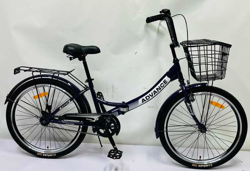 Велосипед складной Corso 24'' Advance (AD-24198) односкоростной, складная стальная рама 14''