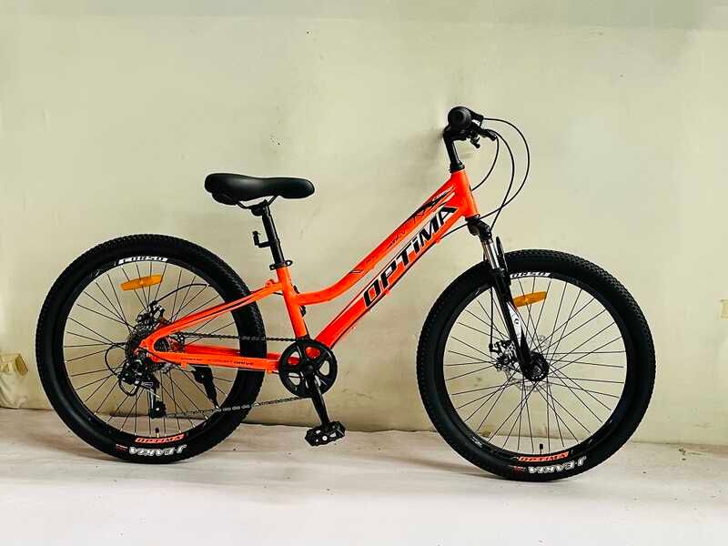 Велосипед Спортивный Corso «Optima» 24" дюйма TM-24215(1) рама алюминиевая 11``, оборудование Shimano 21 скорость, собран на 75