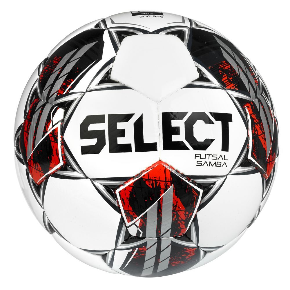 Футзальный мяч SELECT Futsal Samba FIFA Basic v22 (402) бело/серебряный