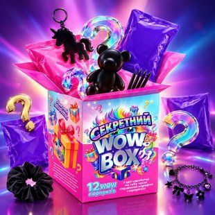 Дитяча гра &laquo;Секретний Wow Box&raquo; (95948) 12 пакетиків із секретними іграшками-сюрпризами, набір для розпакування