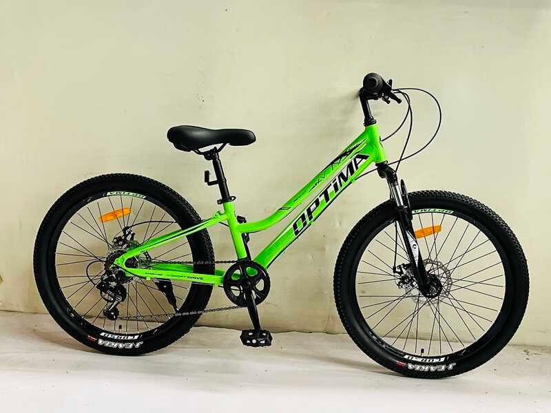 Велосипед Спортивний Corso «Optima» 24" дюйми TM-24326 (1) рама алюмінієва 11``, обладнання Shimano 21 швидкість, зібран на 75