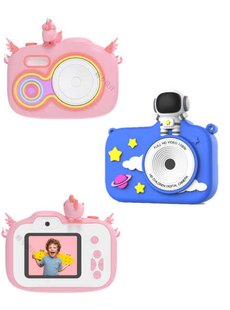 Дитячий фотоапарат (С 65317) фронтальна камера, звук, фото, відео, 3 гри, роз’єм для SD карти