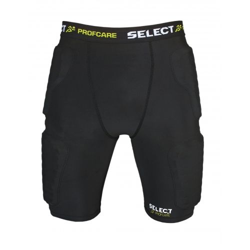Компрессионные шорты SELECT Compression shorts with pads 6421 (010) чорний, L