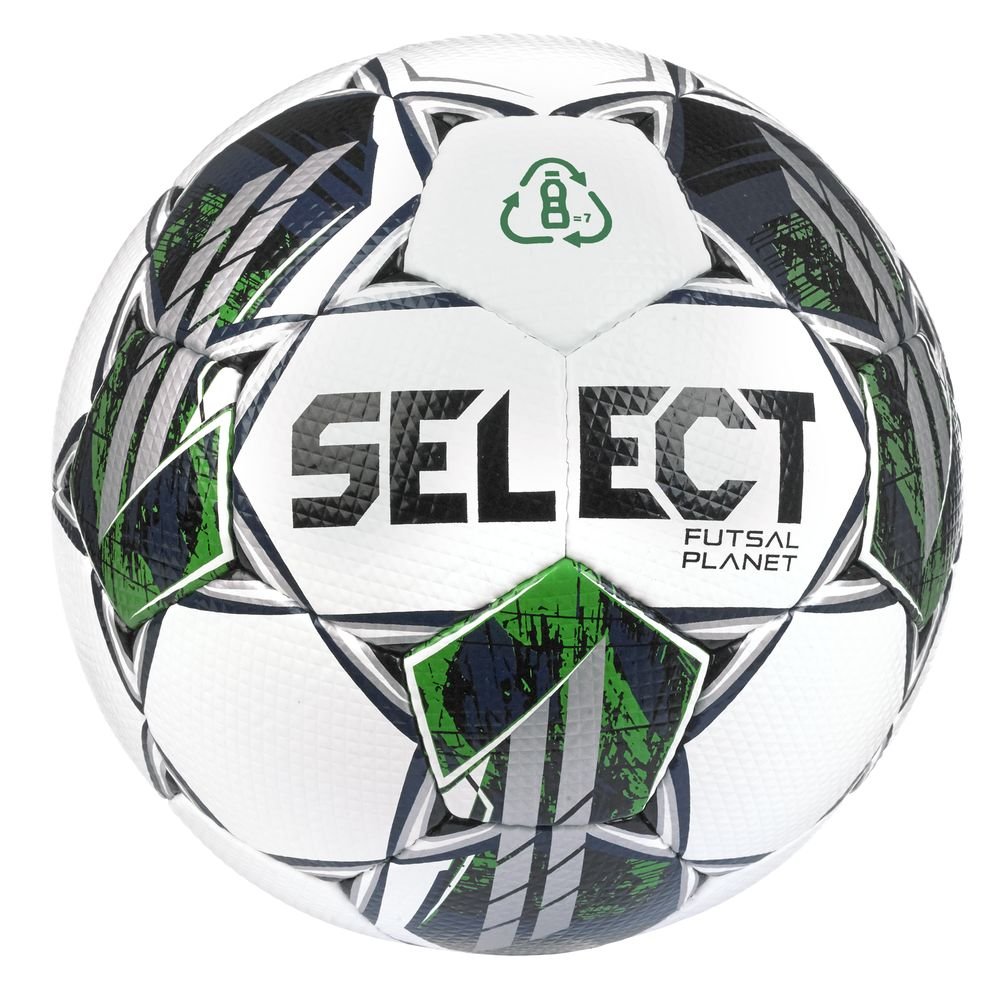 Футзальный мяч SELECT Futsal Planet v22 (327) бело/зеленый