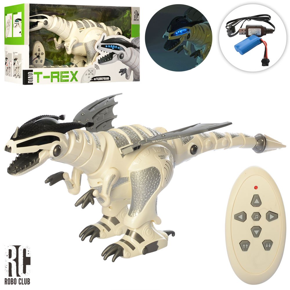 Динозавр на радиоуправлении T-Rex с звуковыми и световыми эффектами (M 5476+)
