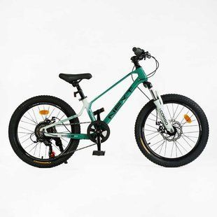 Дитячий спортивний велосипед 20" дюймів Corso &laquo;Next&raquo; NX-20426 (1) магнієва рама, Shimano Revoshift 7 швидкостей, зібраний на 75