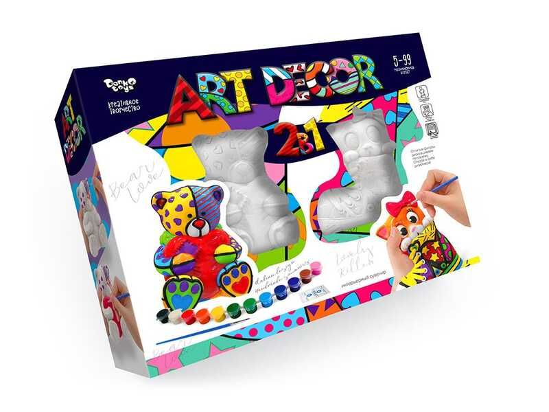 Креативна творчість "ART DECOR" 2 в 1 ARTD-02-01 U (УКР) (5) "Danko Toys"