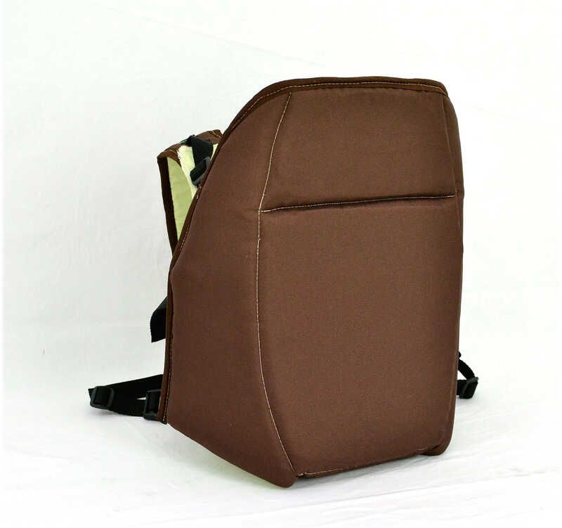 Рюкзак-кенгуру №6 - 0466(1) сидя, цвет коричневый. Предназначен для детей с трехмесячного возраста