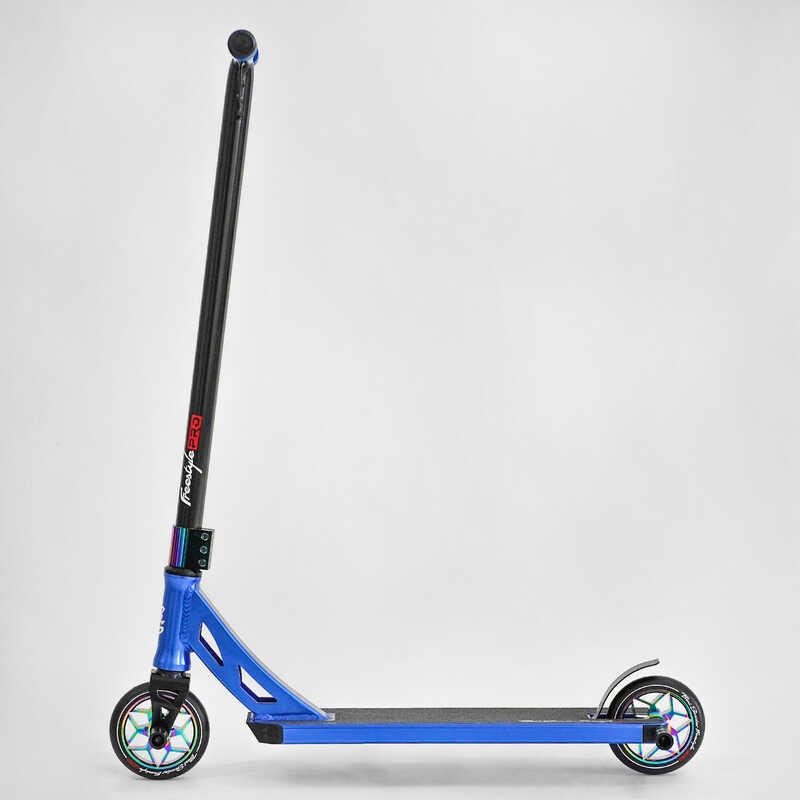 Самокат трюковый N- 12740 "Best Scooter" "Freestyle", HIC-система, ПЕГИ, алюминиевый диск и дека, колёса PU, d=120мм, ширина руля 58 см