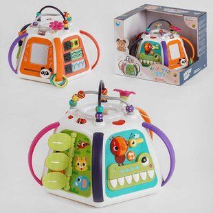 Дитячий розвиваючий мультибокс (94705) "WToys" УКРАИНСКОЕ ОЗВУЧИВАНИЕ, свет, звук, в коробке