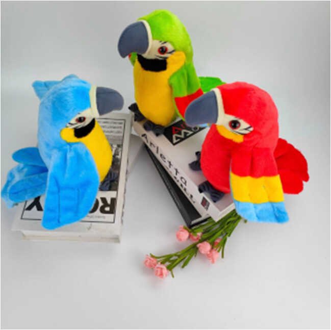 Мягкая игрушка С 62901 (100) 3 вида, ВЫДАЕТСЯ МИКС, машет крыльями, повторяет голос, в пакете