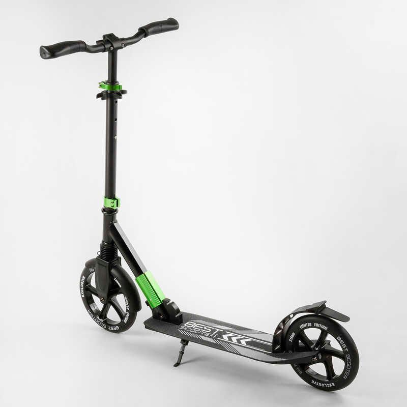 Самокат двоколісний з амортизатором "Best Scooter" (93427) колеса PU d переднє - 230мм, заднє - 215мм