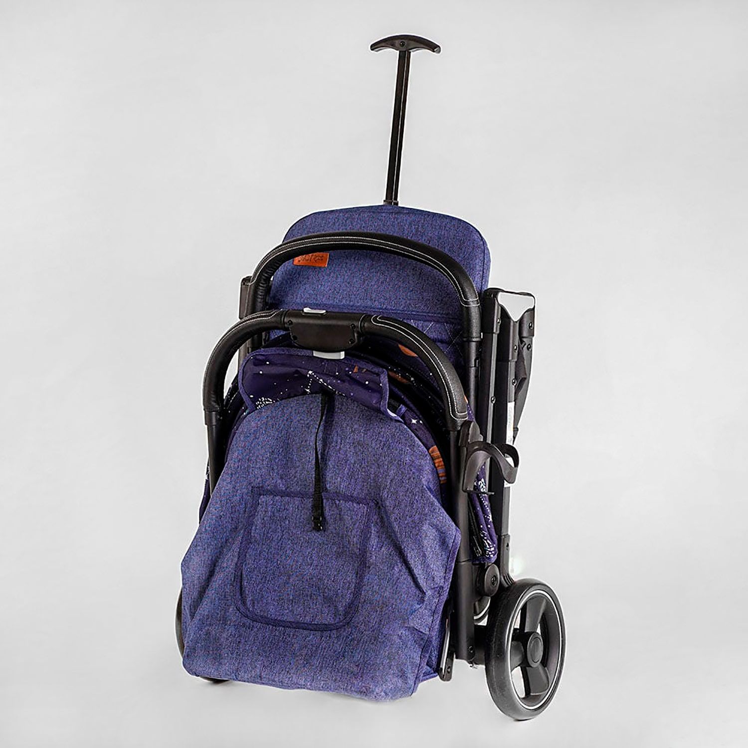 Коляска прогулянкова дитяча "JOY" Comfort L-41203 колір СИНІЙ КОСМОС, рама сталь з алюмінієм, футкавер, підсклянник, телескопічна ручка