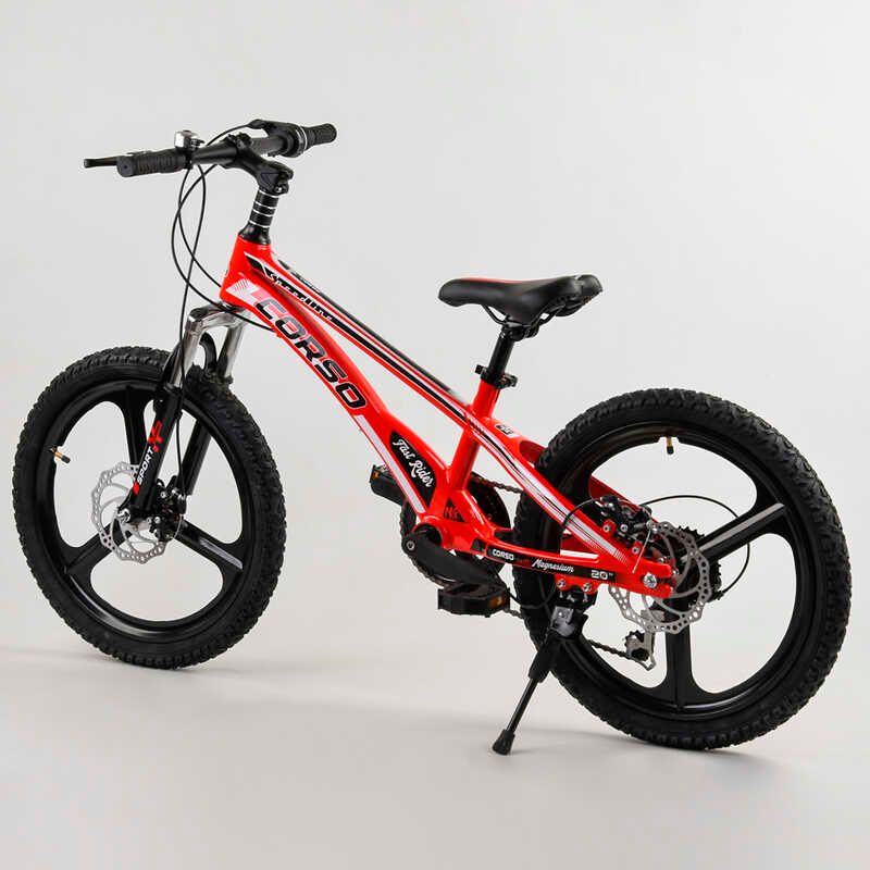 Спортивный велосипед для детей 20’’ CORSO «Speedline» (MG-28455) магниевая рама, магниевые литые диски, Shimano Revoshift 7 скоростей