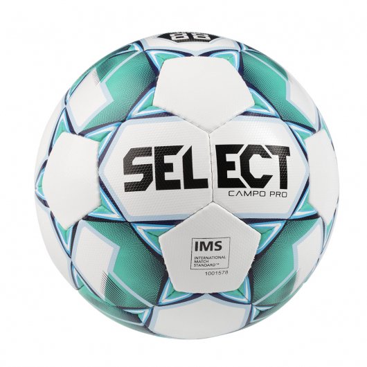 Мяч футбольный SELECT Campo Pro IMS (015) біл/зелен, 3