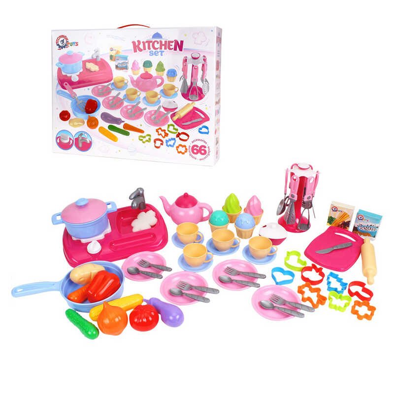 Іграшкова Кухня з набором посуду 7280 "Technok Toys", 66 предметів