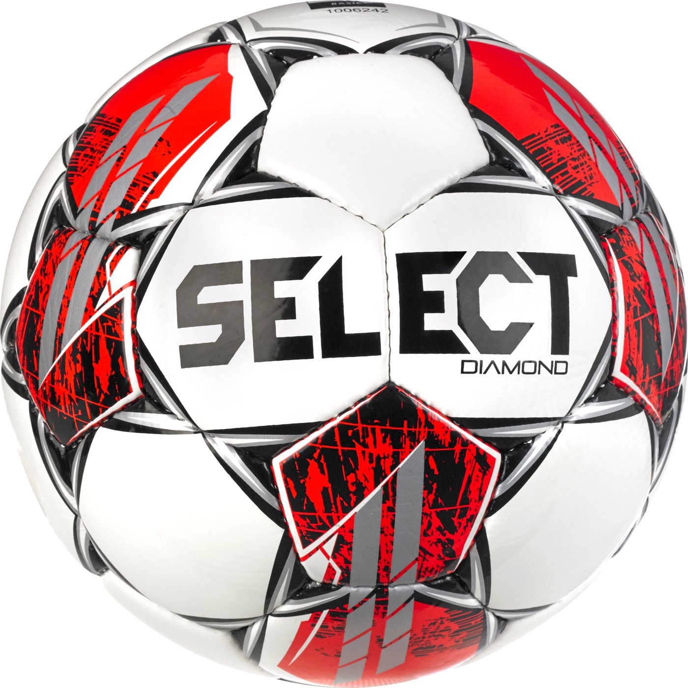 М'яч футбольний SELECT Diamond v23 (134) біл/червон, 5, 5