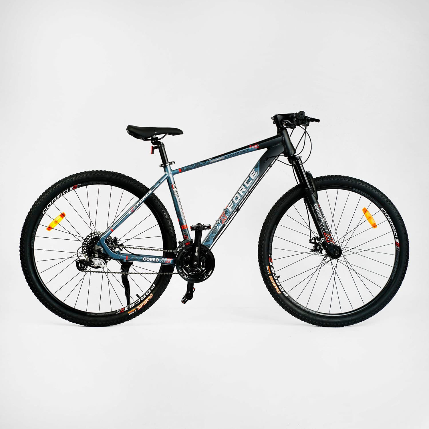 Велосипед Спортивний Corso "X-Force" 29" (XR-29047) рама алюмінієва 19", обладнання Shimano Altus, 24 швидкості, вилка MOMA