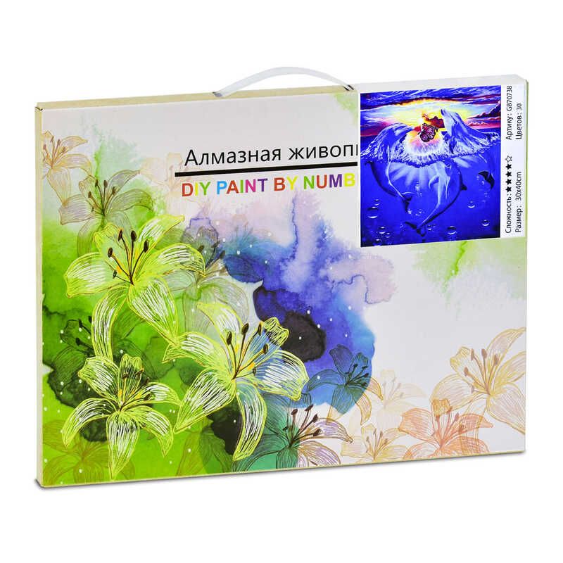 Алмазная мозаика GB 70738 30х40см, 30 цветов, в коробке