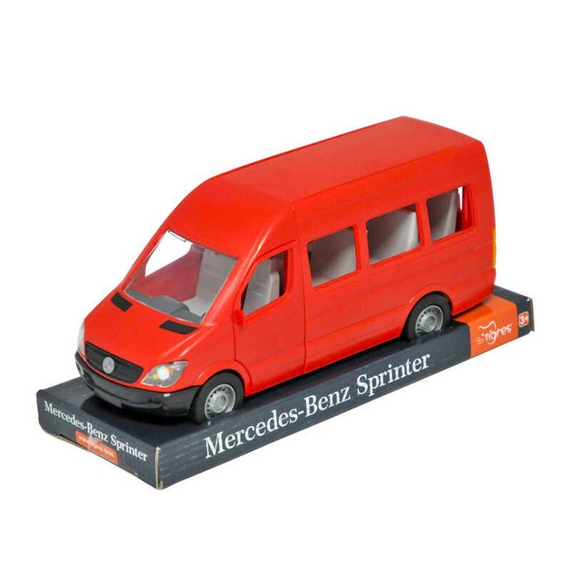 Автомобіль "Mercedes-Benz Sprinter" пасажирський (червоний) на планшетці 39705 (6) "Tigres"