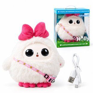 Интерактивная игрушка с искусственным интеллектом Holly (H-42369) говорит на украинском языке, 50 языков, Wi-Fi, LED-глаза, игры и сказки