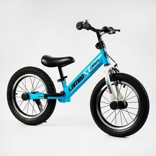 Велобіг з надувними колесами 14&rsquo;&rsquo; та ручним гальмом "CORSO LAMBO" (LB-14802) підставка для ніг, підніжка