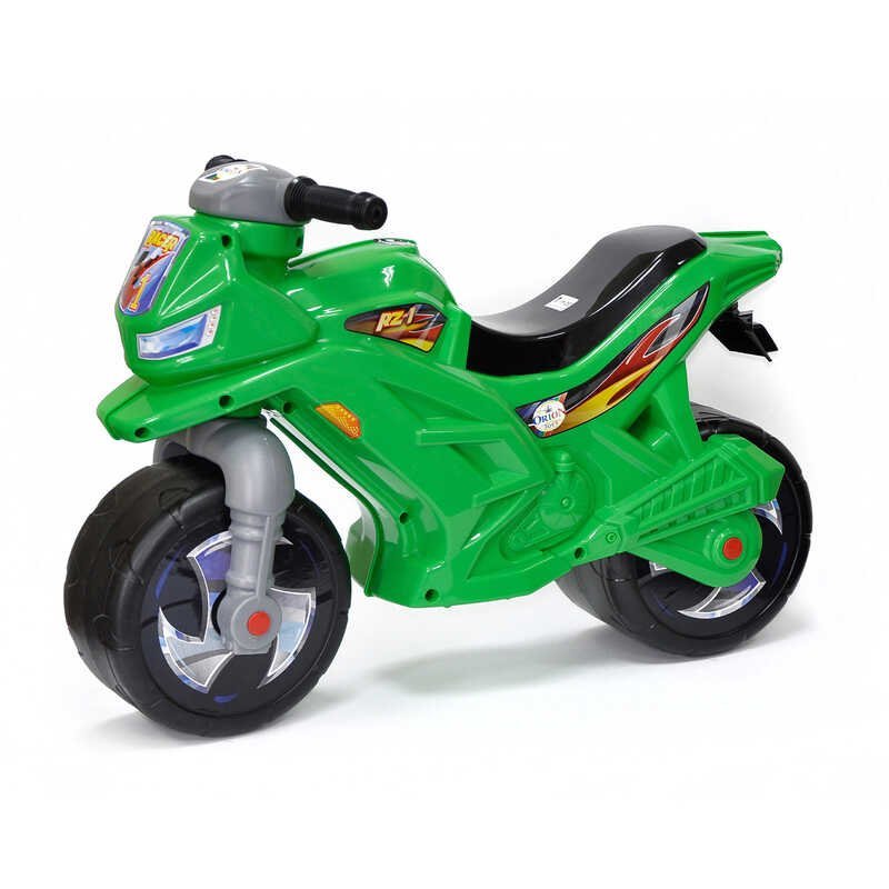 Беговел каталка "Ямаха" 501 салатовый, зеленый (мотоцикл беговел) "ORION"