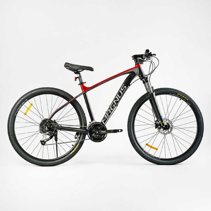 Велосипед Спортивний Corso «MAGNUS» 29" дюймів MG-76115 (1) рама алюмінієва 19``, обладнання Shimano 27 швидкостей, зібран на 75