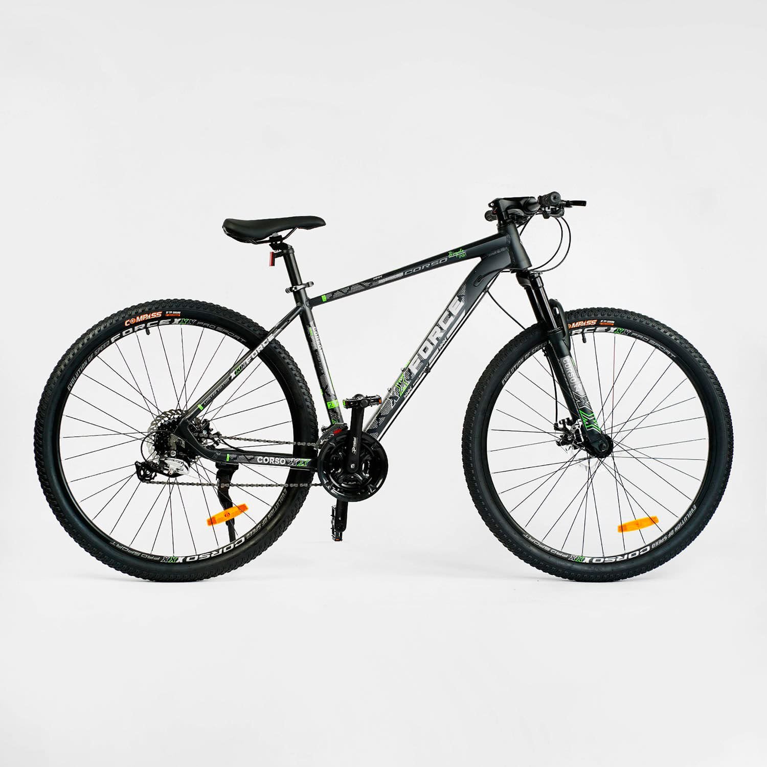 Велосипед Спортивний Corso "X-Force" 29" (XR-29092) рама алюмінієва 19", обладнання Shimano Altus, 24 швидкості, вилка MOMA