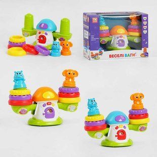 Музыкальная развивающая игрушка "Веселые весы" (81487) "TK Group", УКРАИНСКОЕ ОСВУЧЕНИЕ, алфавит, цифры, детские песни, подсветка