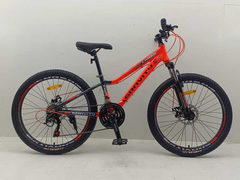 Велосипед Спортивный Corso «Gravity» 24" дюйма GR-24005 (1) рама алюминиевая 12'', оборудование Shimano 21 скорость, собран на 75