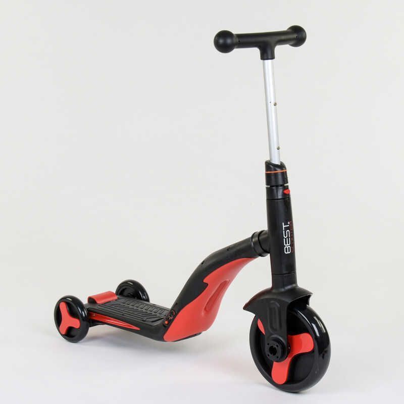 Самокат детский 3в1 JT 28288 Best Scooter, самокат-велобег-велосипед, свет