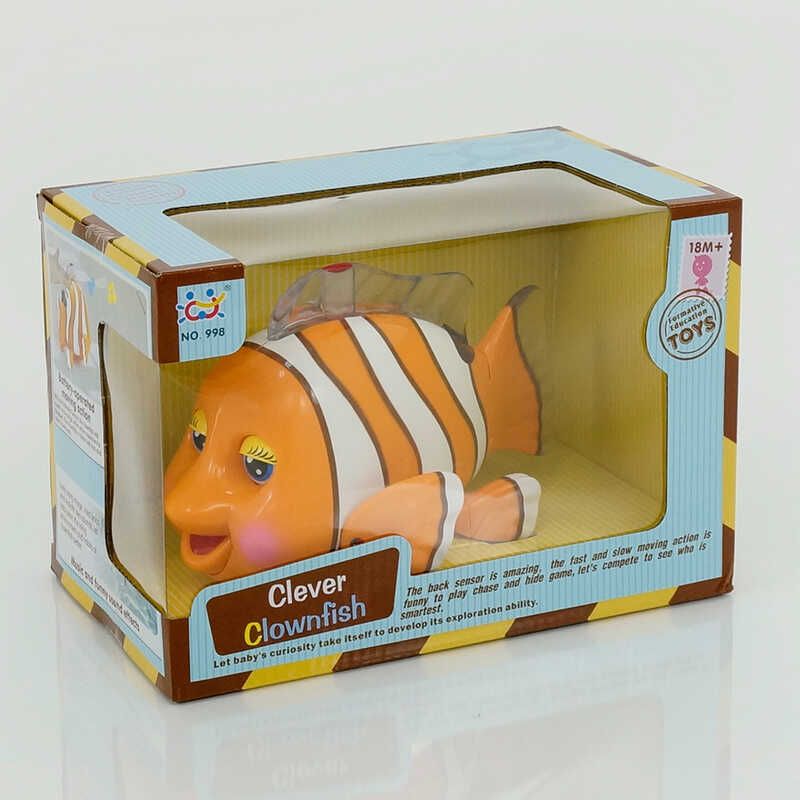 Музыкальная рыбка (998) "Huile Toys ", ездит, песня на английском языке, с подсветкой, в коробке