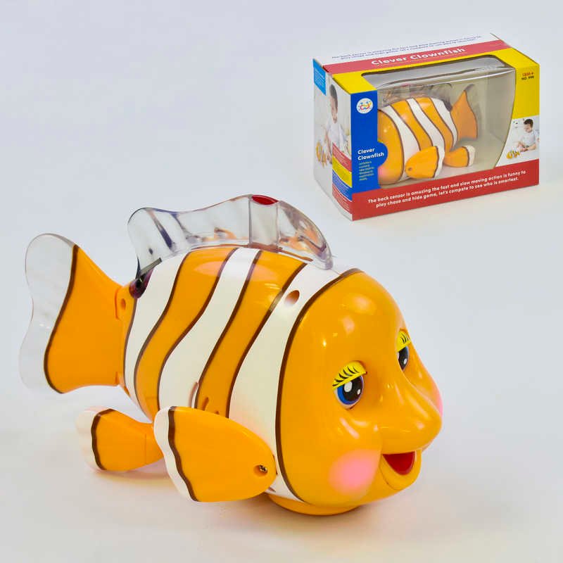 Музыкальная рыбка (998) "Huile Toys ", ездит, песня на английском языке, с подсветкой, в коробке