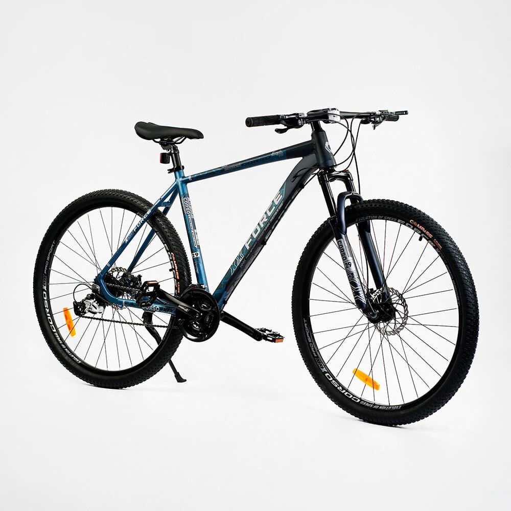 Велосипед Спортивный Corso "X-Force" 29" (XR-29335) рама алюминиевая 21", оборудование Shimano Altus, 24 скорости, вилка MOMA